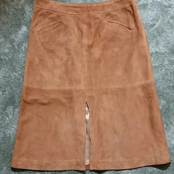 Luciano Barbera Leather Skirt - Picture 1 of 8